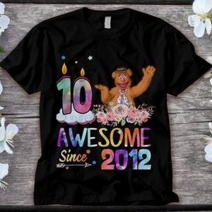 Fozzie Bear Awesome Since 2012 10th Birthday 10 Years Old Unisex Adult T-shirt